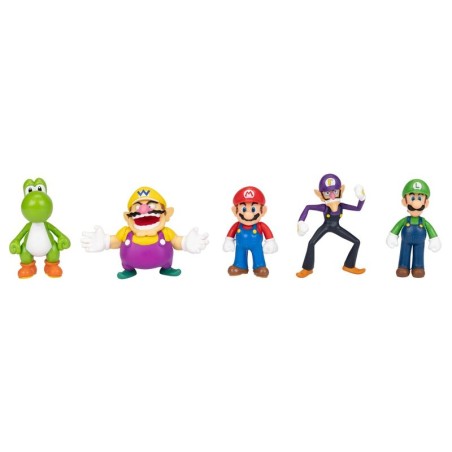 Blister 5 figuras Super Mario Bros 6cm