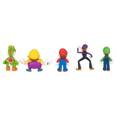 Blister 5 figuras Super Mario Bros 6cm