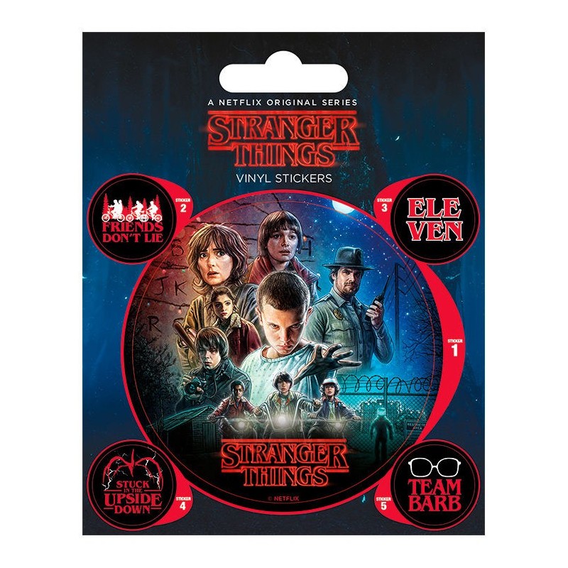 Set vinilos pegatinas Stranger Things