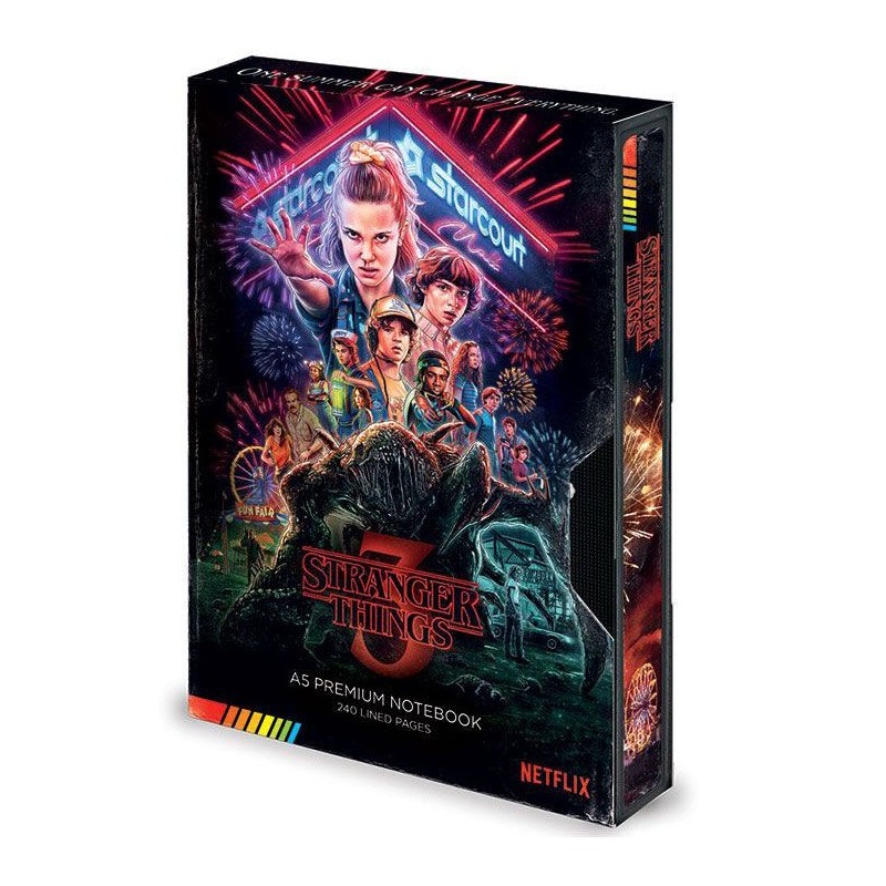 Cuaderno A5 premium VHS Stranger Things