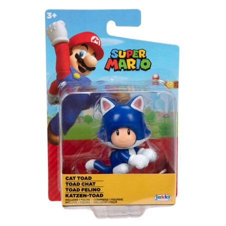 Figura Toad Felino Super Mario Nintendo 6,5cm