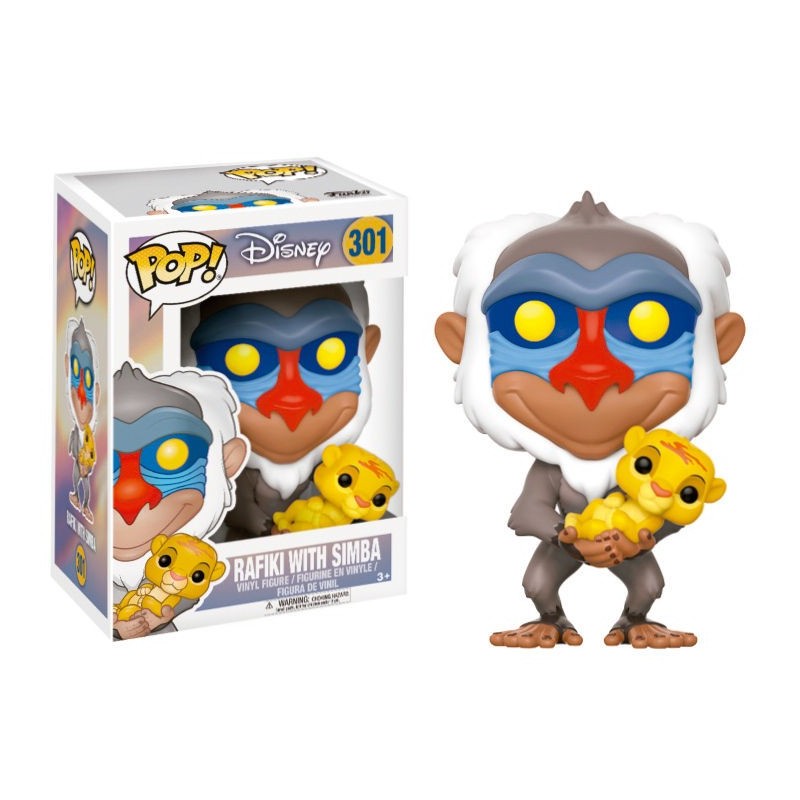 Figura POP Disney El Rey Leon Rafiki con Simba
