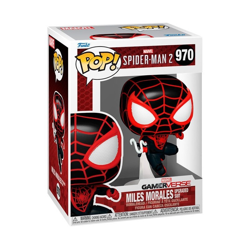 Figura POP Marvel Spiderman 2 Miles Morales Upgraded Suit
