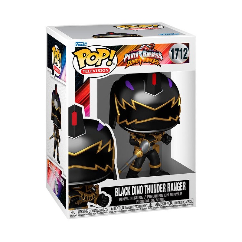 Figura POP Power Rangers  Dino Thunder - Black Dino Thunder Ranger