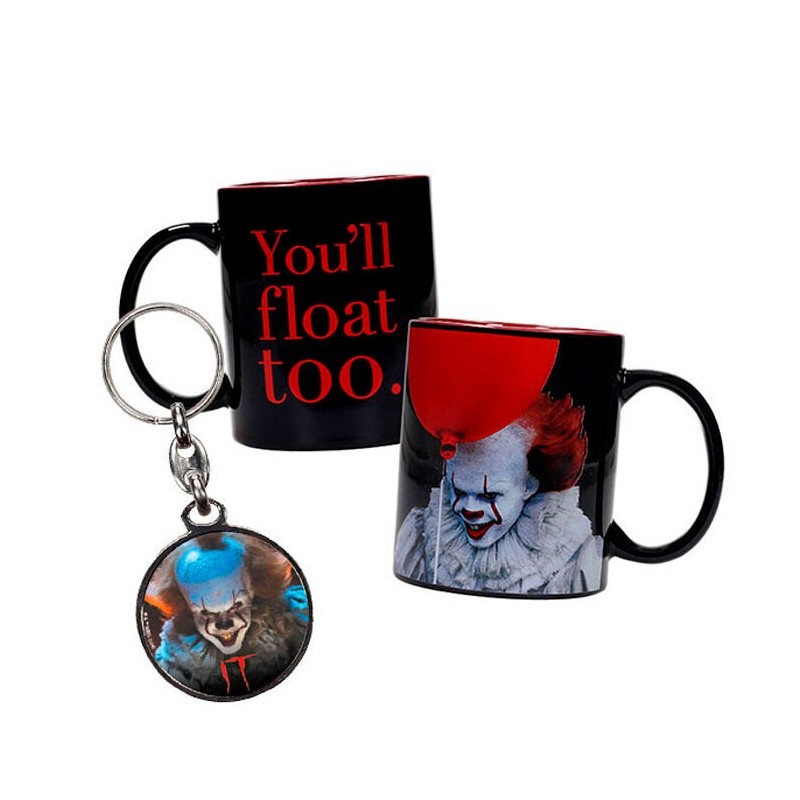 Taza + Llavero metalico Pennywise IT