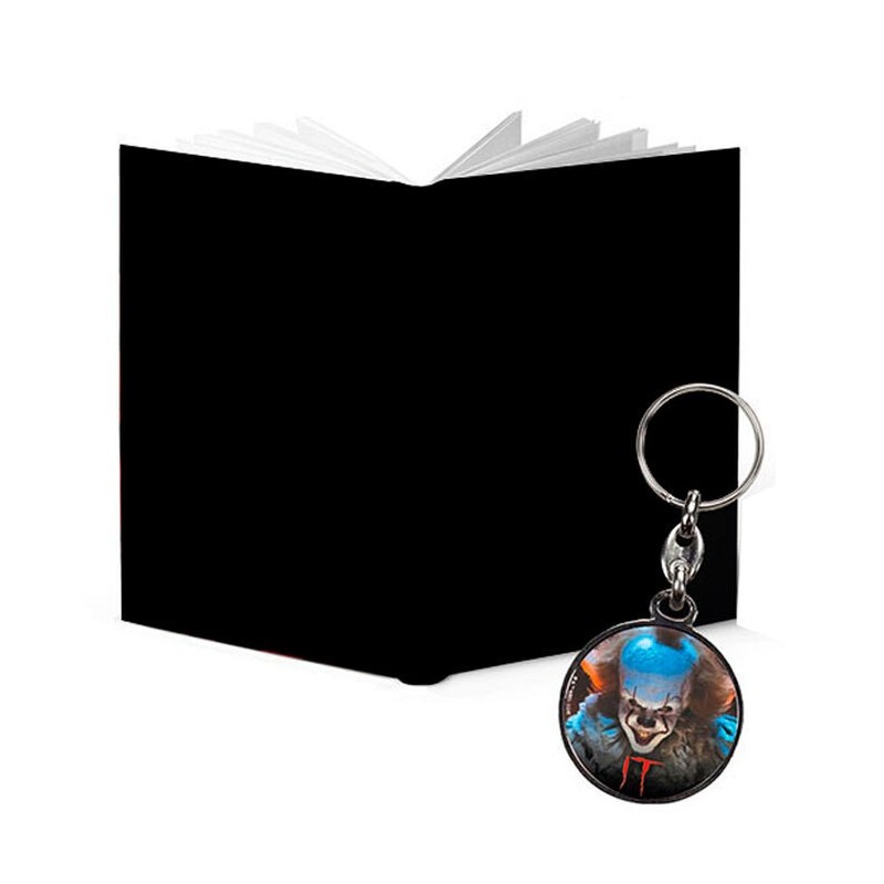 Cuaderno con luz + Llavero metalico Bienvenidos a Derry IT