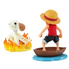 Figura Luffy & Going Merry Log Stories One Piece 8cm