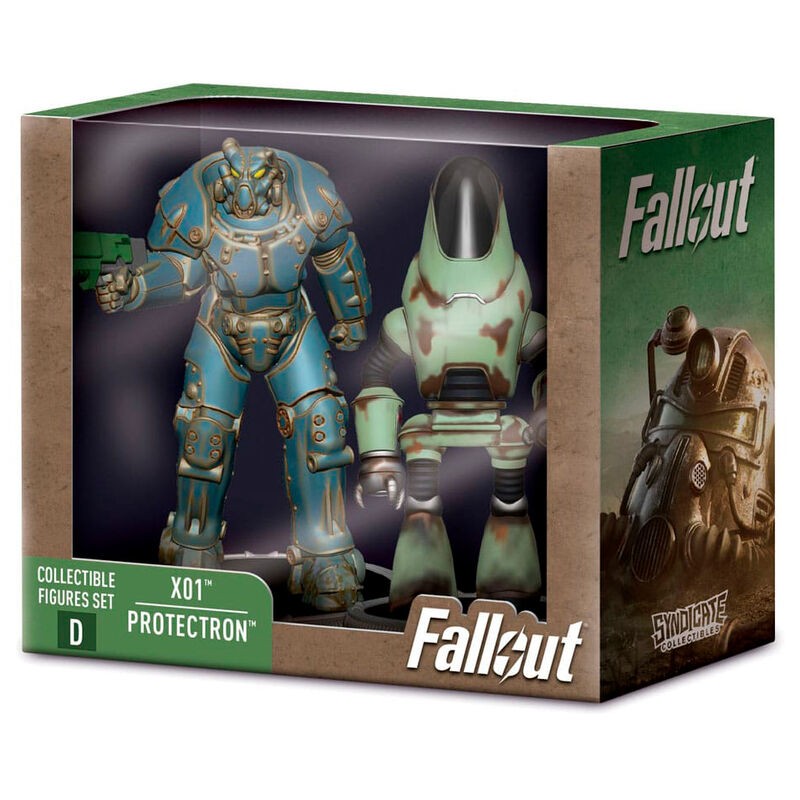 Set 2 figuras X01 &38 Protectron Fallout 7cm