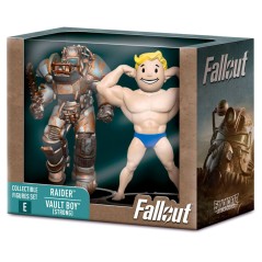 Set 2 figuras Raider &38 Vault Boy Strong Fallout 7cm