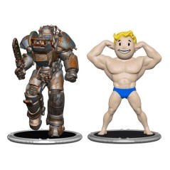 Set 2 figuras Raider &38 Vault Boy Strong Fallout 7cm