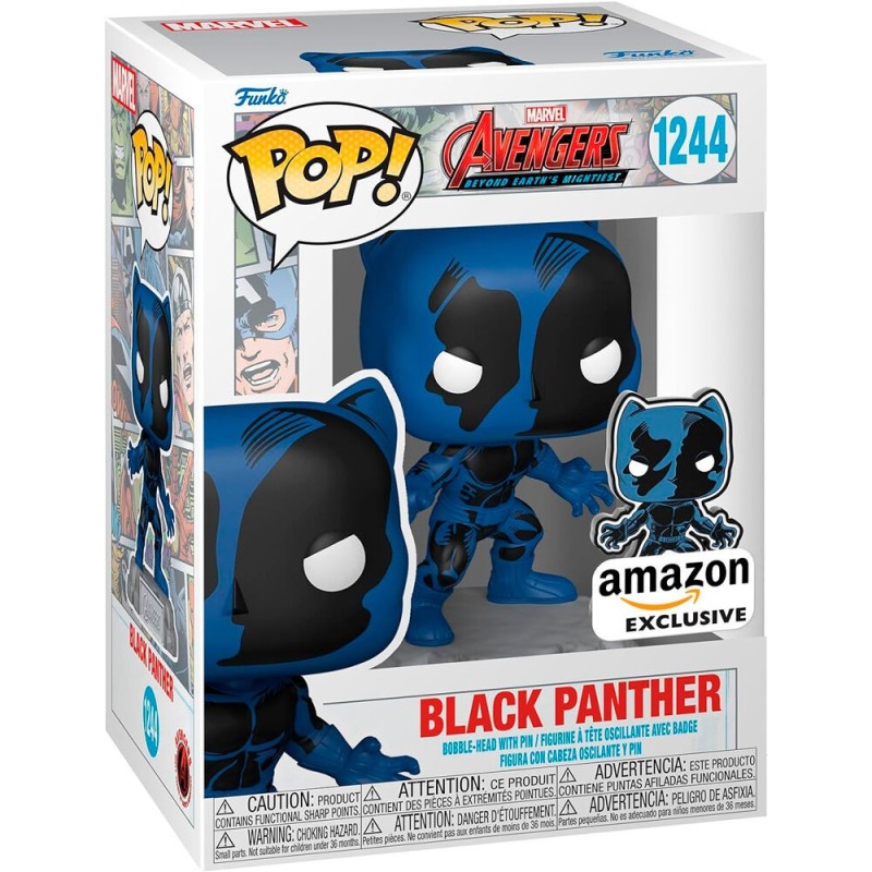 Figura POP Marvel Avengers 60th Anniversary Comic Black Panther with Pin Exclusive