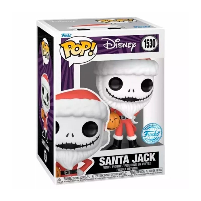 Figura POP Disney Pesadilla Antes de Navidad Santa Jack Exclusive