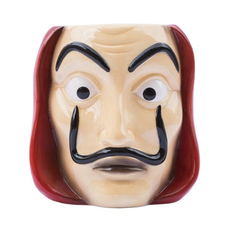 Taza 3D Mascara La Casa de Papel 350ml