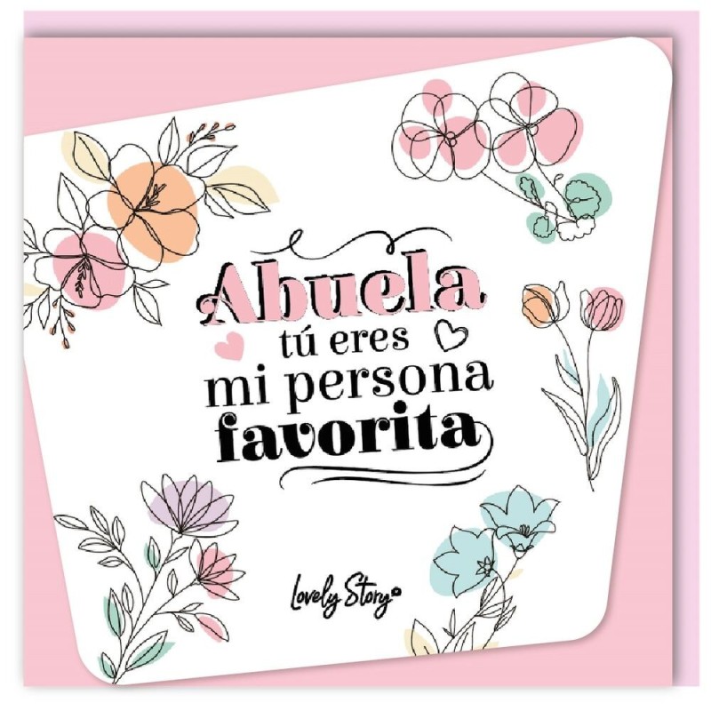 Tarjeta felicitacion - Abuela Tu Eres Mi Persona Favorita