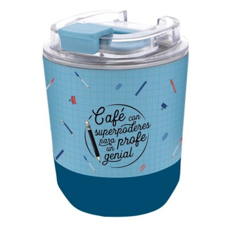 Vaso termico Caffe - Cafe Con Superpoderes Para un Profe Genial