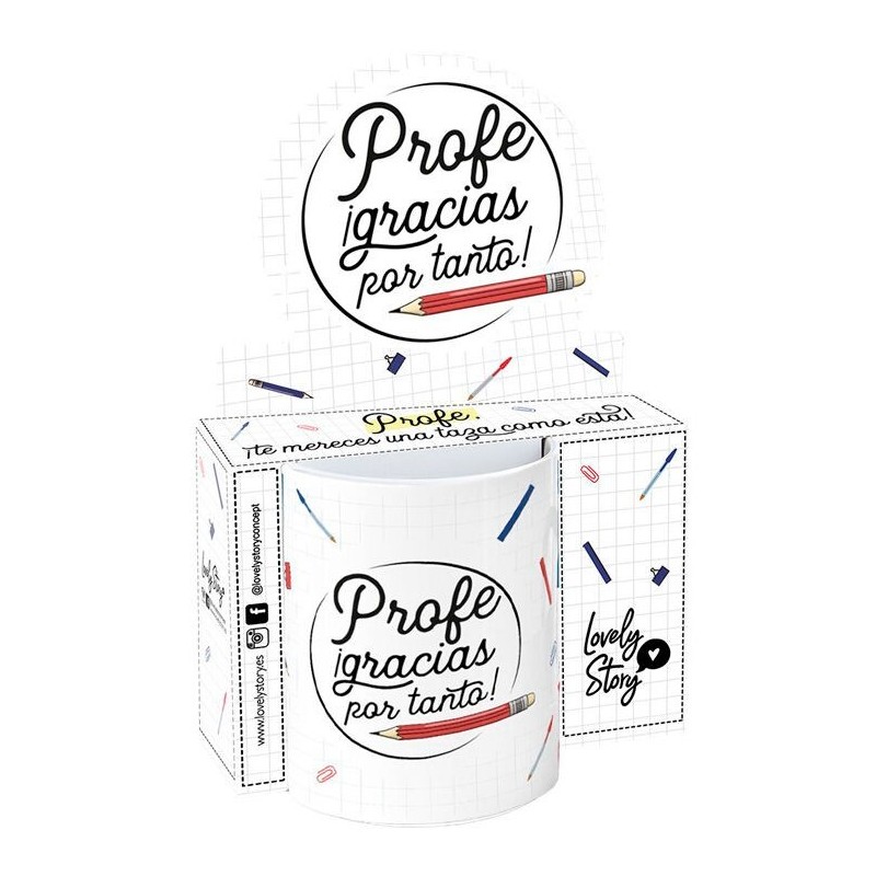 Taza - Profe Gracias Por Tanto 330ml