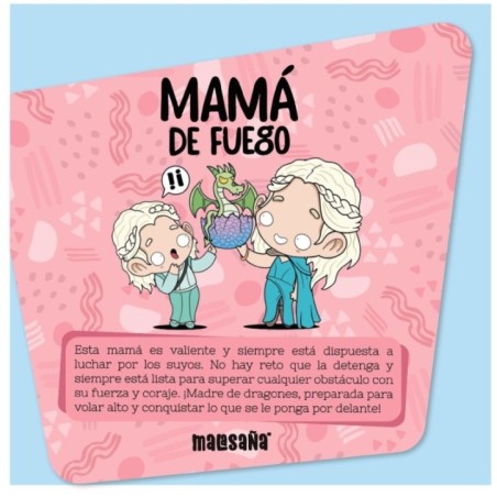 Tarjeta felicitacion - Mama de Fuego