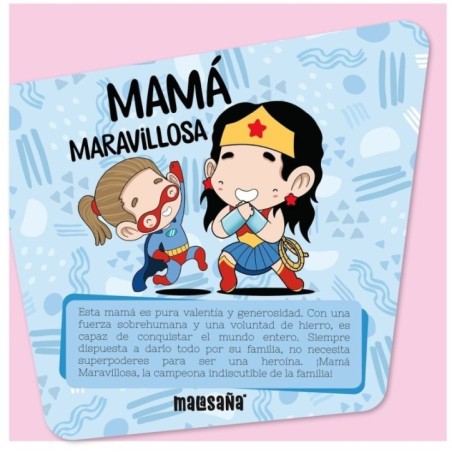 Tarjeta felicitacion - Mama Maravillosa