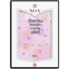 Pulsera Aviones Papel acero dorado - Sueña Bonito
