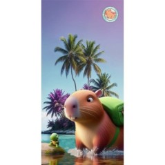 Toalla Capibara microfibra