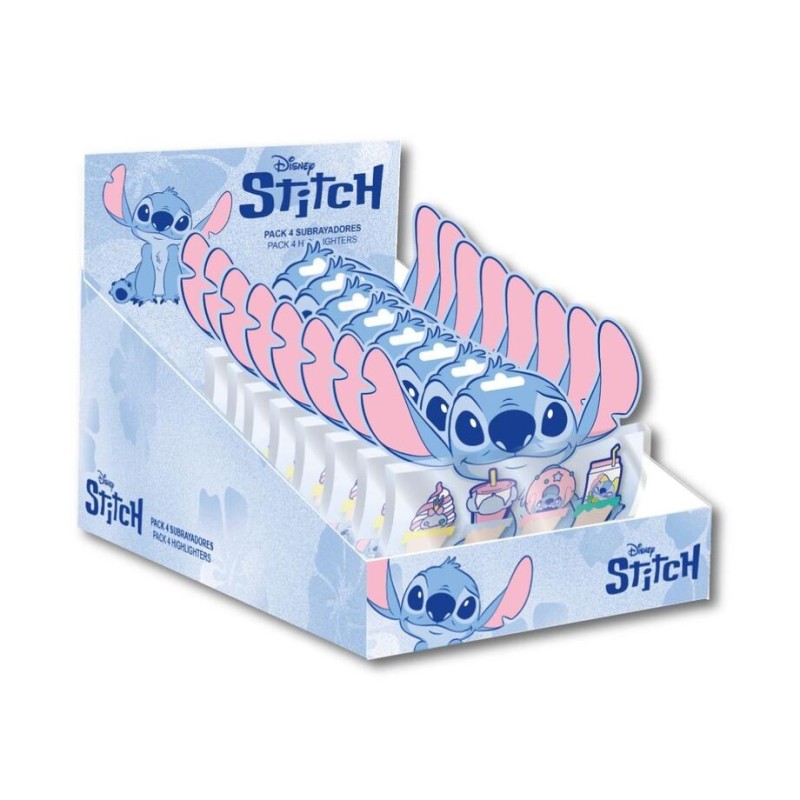 Set 4 subrayadores Stitch Disney
