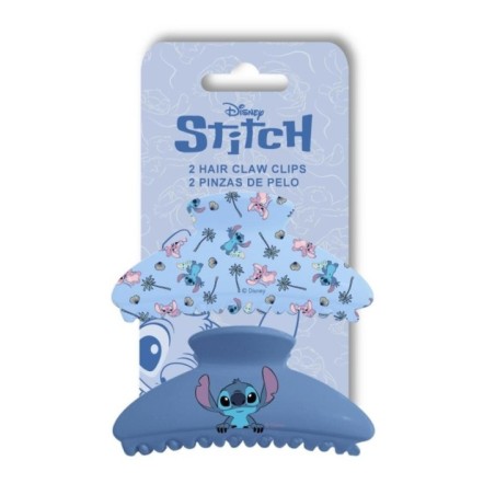 Blister 2 pinzas de pelo Stitch Disney