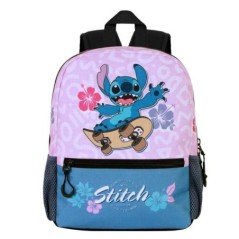 Mochila Skate Stitch Disney 33cm