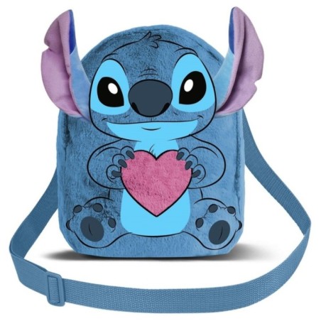 Bolso peluche Corazon Stitch Disney