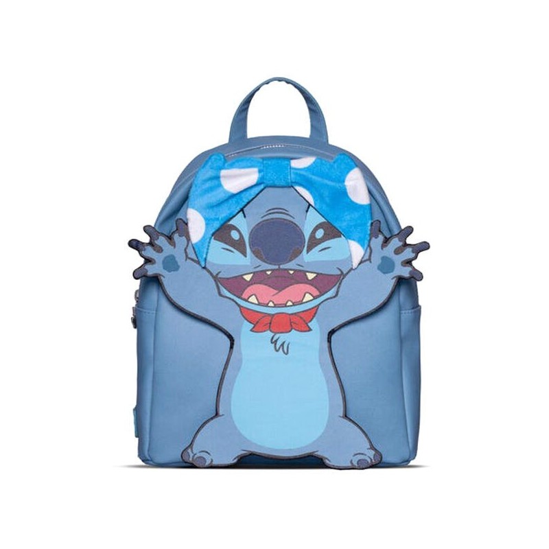 Mochila Superhero Stitch Disney 26cm