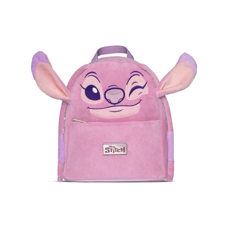 Mochila Angel Stitch Disney 26cm