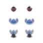 Set 3 Pares de pendientes Stitch Disney