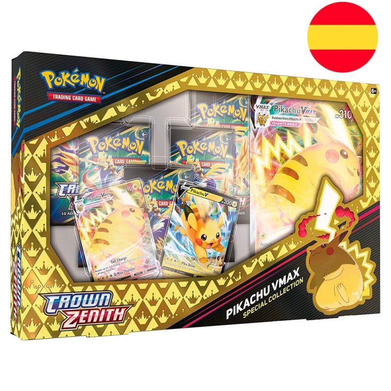 Blister Juego Cartas Coleccionables Crown Zenith Pikachu Vmax Pokemon