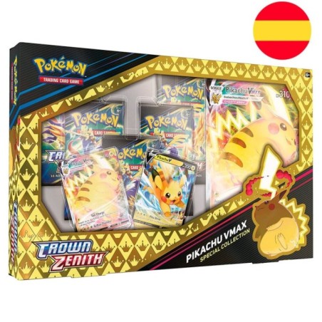Blister Juego Cartas Coleccionables Crown Zenith Pikachu Vmax Pokemon