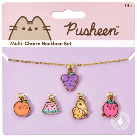 Colgante + charms Frutas Pusheen