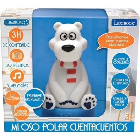 Oso 3D Luz nocturna contandor de historias