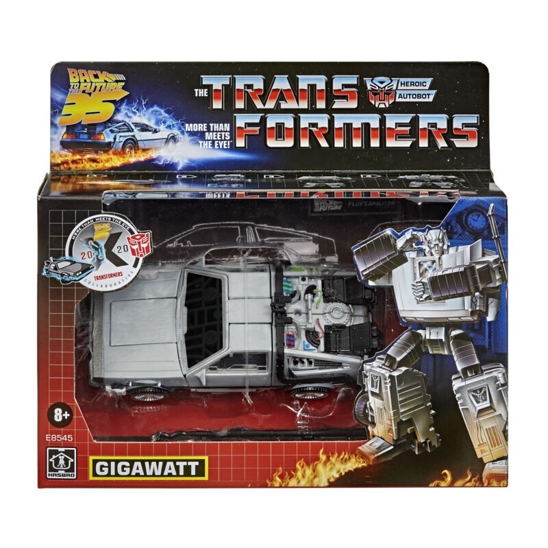 Figura Gigawatt Delorean Regreso al Futuro Transformers 14cm