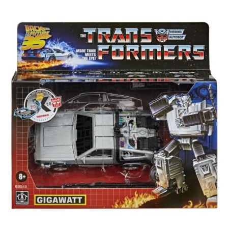 Figura Gigawatt Delorean Regreso al Futuro Transformers 14cm