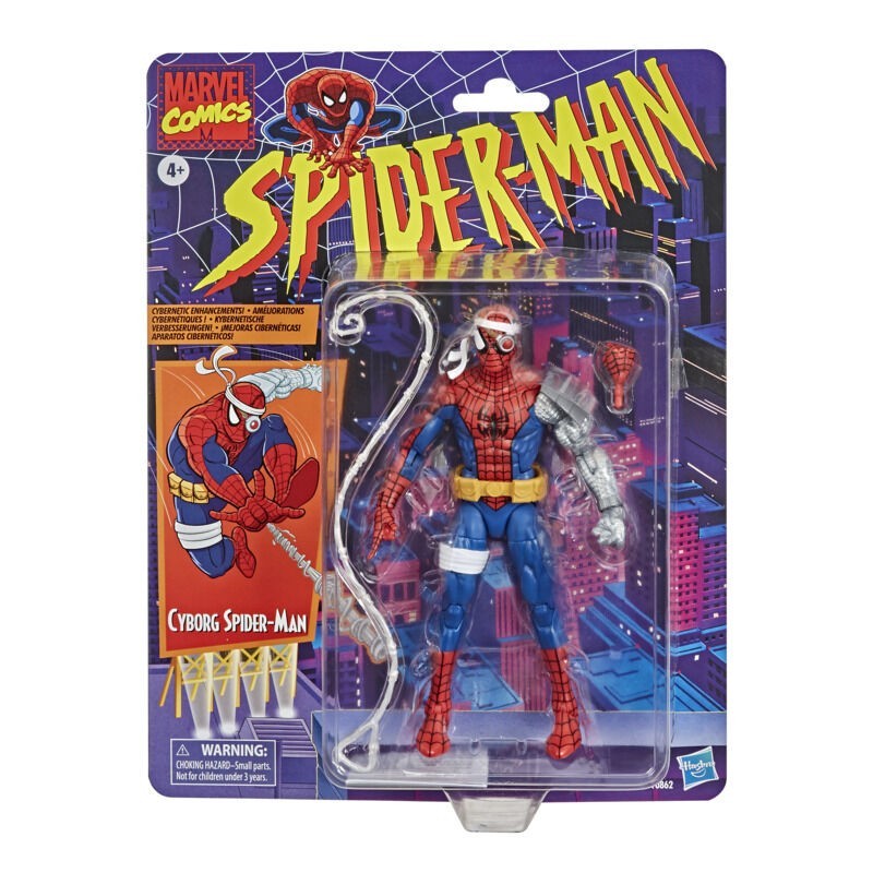 Figura Cyborg Spidernan - Spider-Man Marvel Comics 15cm