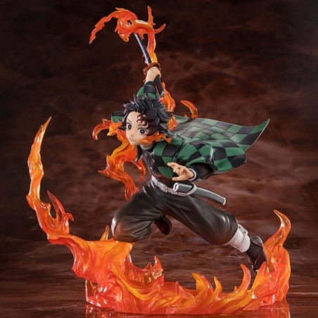 Figura Tanjiro Kamado Kyojuro Rengokus Sword Guard Demon Slayer Kimetsu no Yaiba 19.5cm