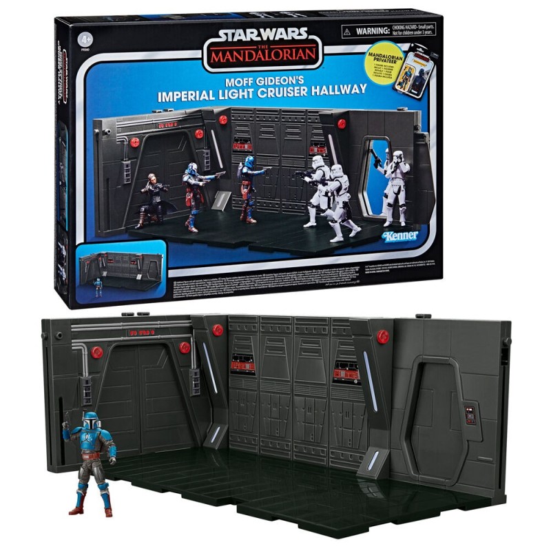 Playset Moff Gideons Imperial Light Cruiser Hallway + figura Mandalorian Privateer Star Wars 9.5cm