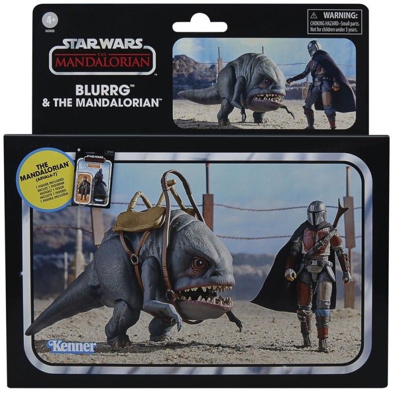 Set 2 figuras Blurrg & Mandalorian - The Mandalorian Star Wars 9.5cm