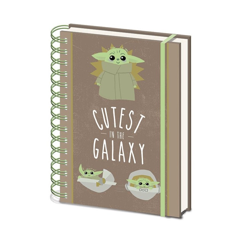 Cuaderno A5 Cutest in the Galaxy Mandalorian Star Wars