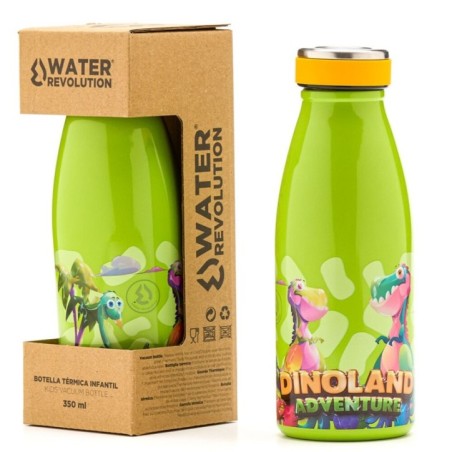 Botella Dinoland termo 350ml Water Revolution