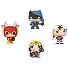 Arbol Navidad con 4 figuras Pocket POP DC Comics Tree Holiday Exclusive