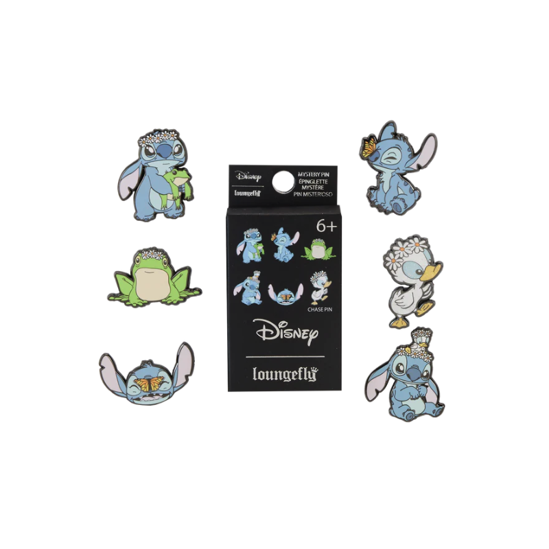 Blind Box Mystery Enamel Pin Stitch Disney Loungefly surtido