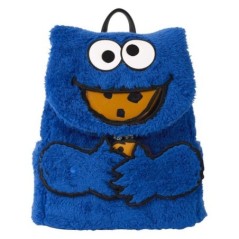 Mochila peluche + monedero Cookie Monster Barrio Sesamo Loungefly