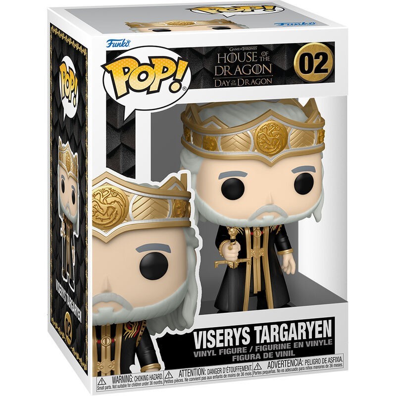 Figura POP Juego de Tronos La Casa del Dragon Viserys Targaryen