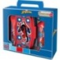 Set Sandwichera cubiertos + botella aluminio Spiderman Marvel 400ml