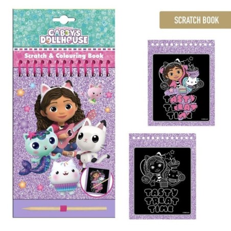 Set papeleria scratch La Casa de Muñecas de Gabby