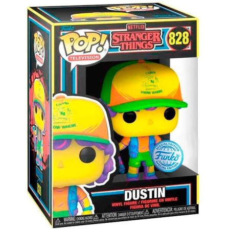 Figura POP Stranger Things Dustin in Beef Black Light Exclusive